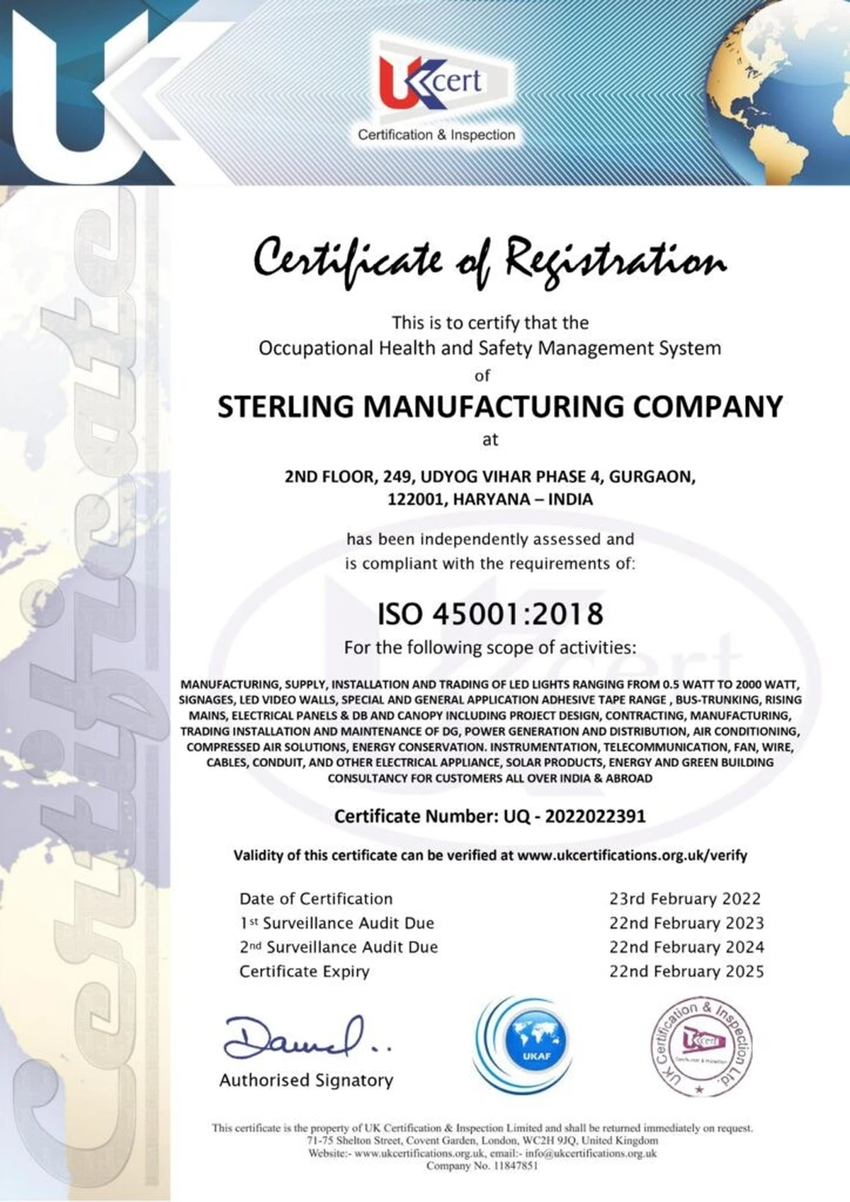 ISO 45001:2018